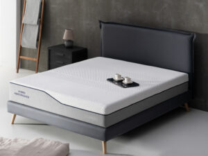 Colchón Perfomance articulado con núcleo de muelle ensacado y visco Soja Memory disponible en uno y dos cuerpos, apto tanto para cama articulada como para base tapizada, ergonómico y muy confortable.